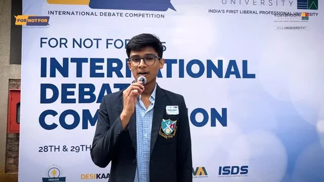 Parth Nayak from Bombay Scottish School, Mahim shares his experience at FNF 2025 from debating intense, high-quality motions to competing across multiple rounds that truly test clarity, confidence, and composure.

Set in the Sahyadri mountains, Vijaybhoomi University offered not just a venue, but an environment that elevated the entire experience focused, immersive, and unlike any conventional campus setting.

FNF continues to be a space where young voices meet strong ideas, and learning happens beyond classrooms.

#FNF2025 #StudentVoices #DebateCulture #CampusExperience #VijaybhoomiUniversity